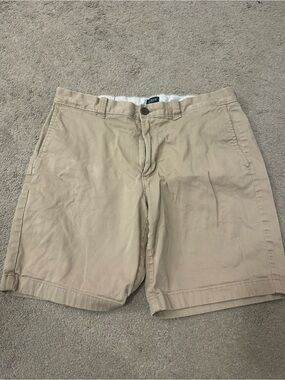 J. Crew Men's Tan Flat Front Cotton Shorts